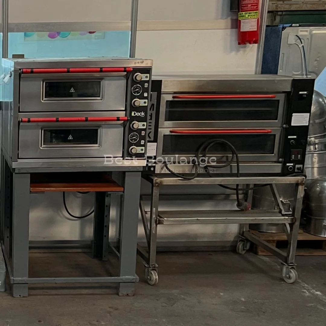 Four à pizza professionnel double chambre d'occasion | Four électrique professionnel